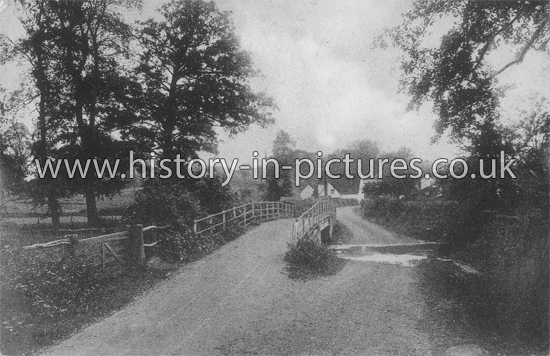 The River and Bridge, White Notley, Essex. c.1909